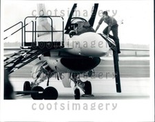 1988 Wire Photo USAF General Dynamics F16 Fighting Falcon Jet