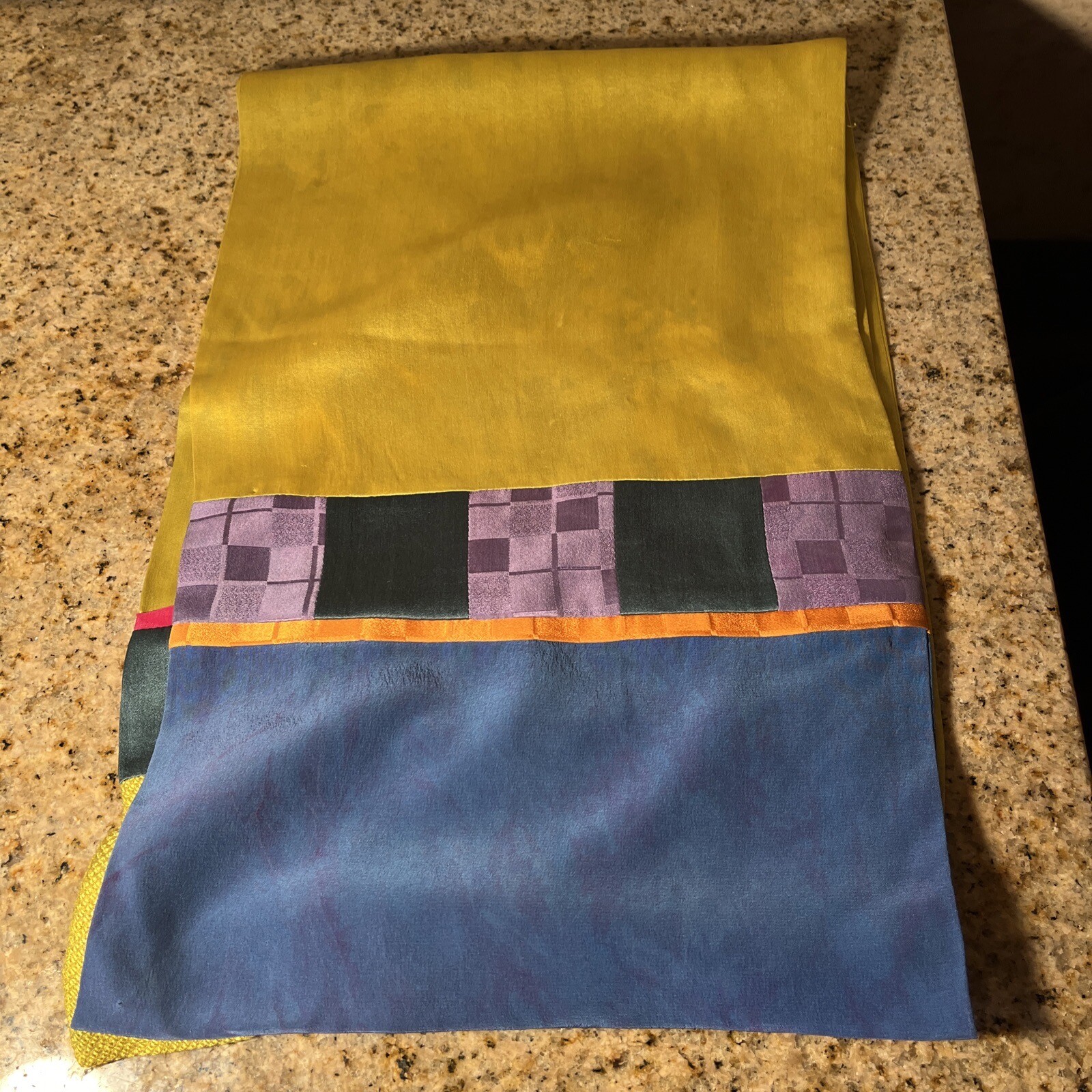 Anonymous Gorgeous Rectangular Silk Scarf ARTSY D… - image 21