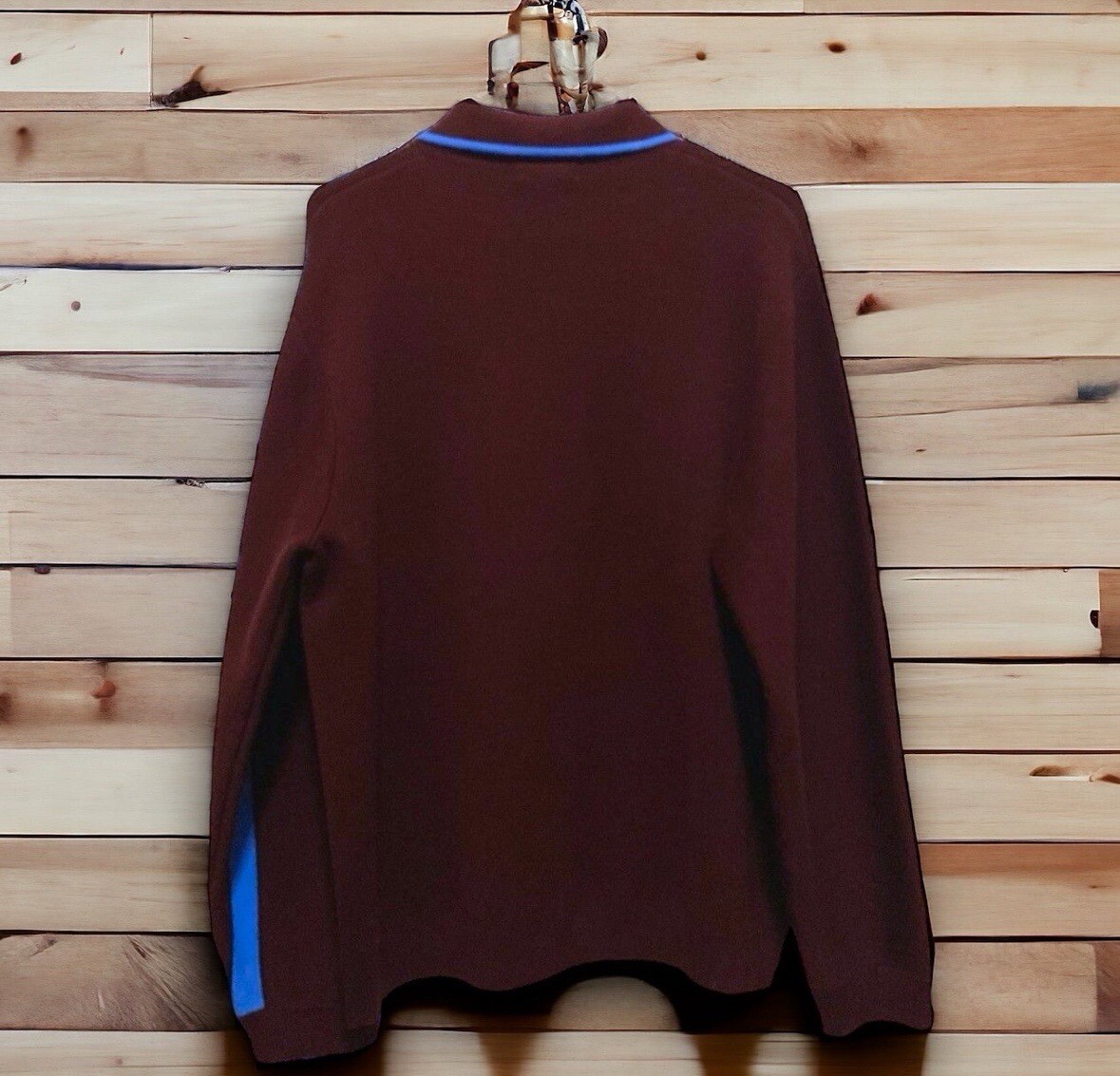 Supreme Chest Stripe Zip Up Cardigan Medium Burgundy FW21 | eBay