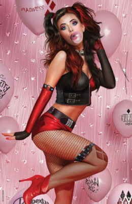 HARLEY QUINN #25 (CARLA COHEN EXCLUSIVE PINK VIRGIN VARIANT)(2022) COMIC ~ DC