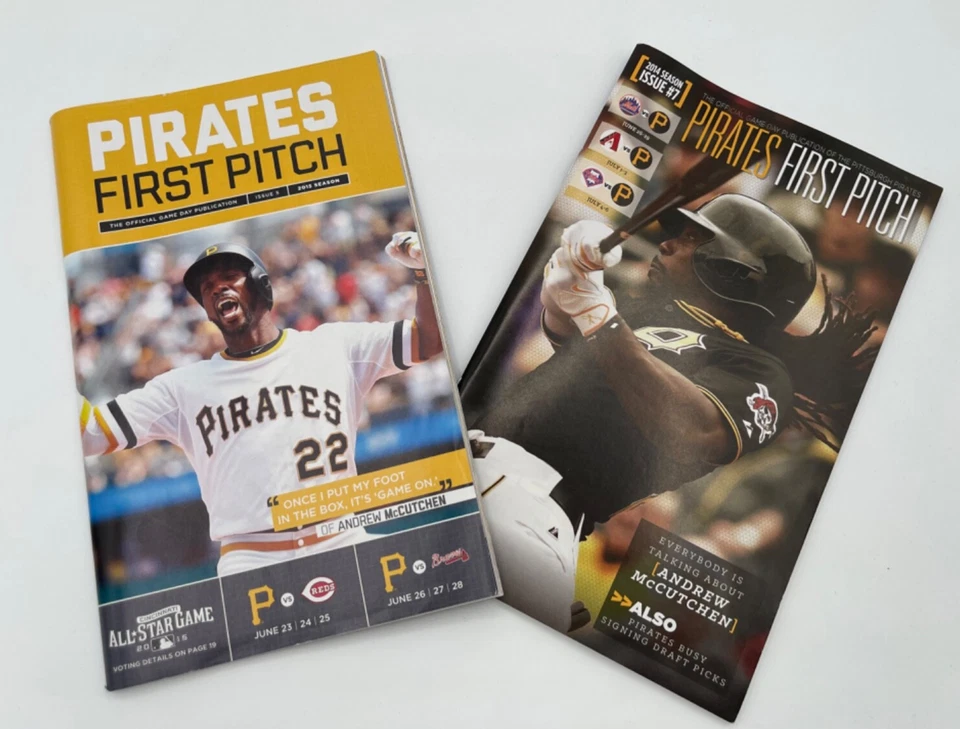 2014 & 2015 ANDREW McCUTCHEN FIRST PITCH PITTSBURGH PIRATES  Free 2014 Schedule - Image 3 of 4