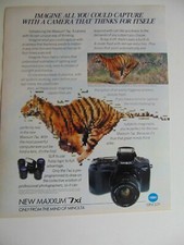 1992 MINOLTA MAXXUM 7 xi Camera vintage print ad