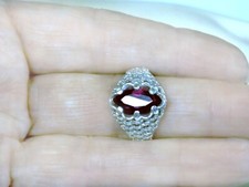 Red Lab Ruby Size 5.5 Ring 925 Sterling Silver Weave Marquise 2.20ct USA Made