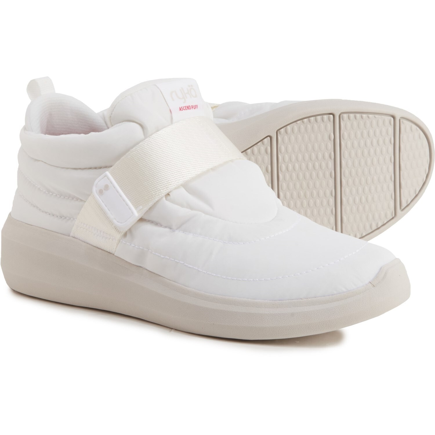 Ryka Womens size 95 White NYLON Wedge Puff Ankle Snow Boots Water-Repellent 10790₽