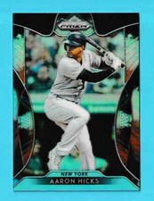 2019 Panini Prizm COSMIC HAZE Tier 3 Aaron Hicks New York Yankees #236 (NVB)