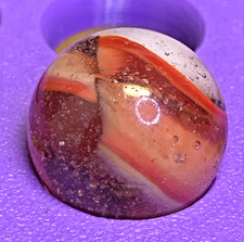 AWESOME RAINBO "SUNSET" PELTIER NICE COLORS RED/ORANGE WHITE CLEAR .65" 10B/28
