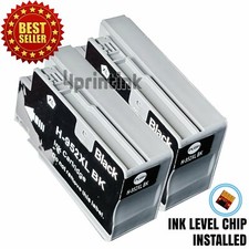 2x 952XL bk Ink Cartridge For HP 952 OfficeJet Pro 7740 8210 8216 8218 8710 8746