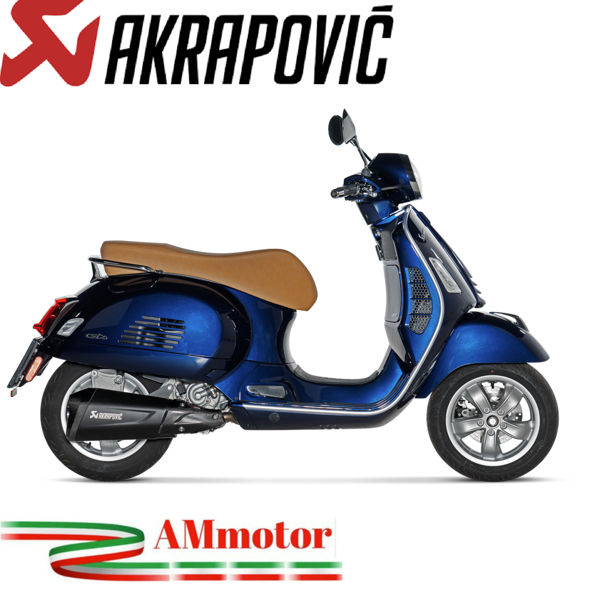 Akrapovic Vespa Gts 300 2022 Exhaust Motorcycle Slip-On Steel