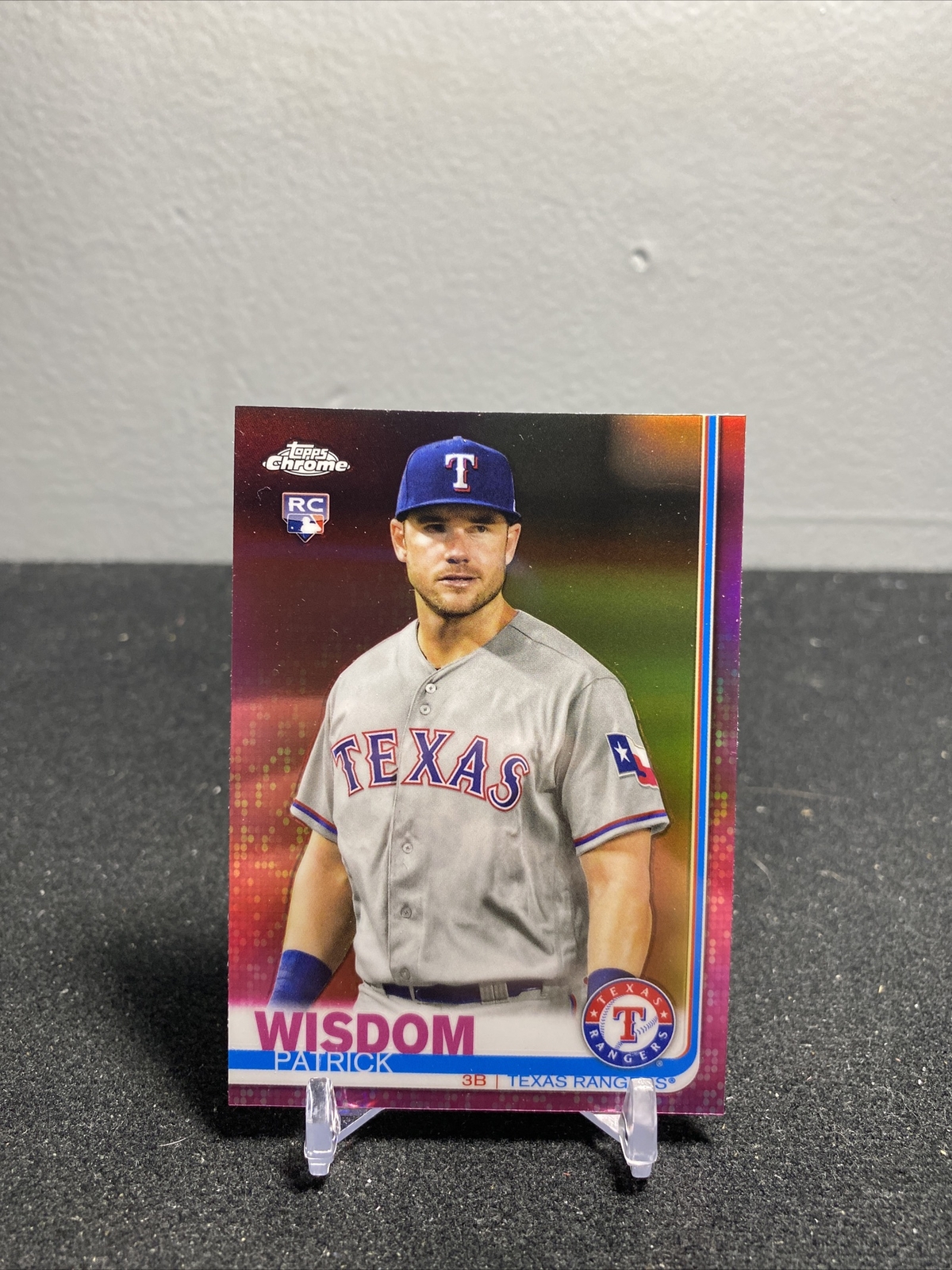 2019 Topps Chrome Patrick Wisdom RC #146 - Rookie Pink Refractor