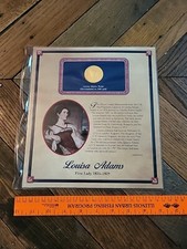 Louisa Adams Medal Electroplated in 24kt Gold - First Lady 1825-1829