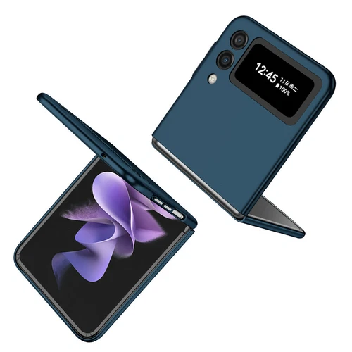 For-Samsung Galaxy Z Flip 4 3 5G Slim Matte Hard Case with Ring+Screen Protector - Picture 94 of 94