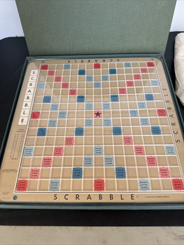 Vntg 1972 Scrabble Deluxe Edition #71 Turntable Base Selchow & Righter Complete - Picture 11 of 24