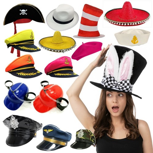 FANCY DRESS HATS COSTUME SAILOR MEXICAN 