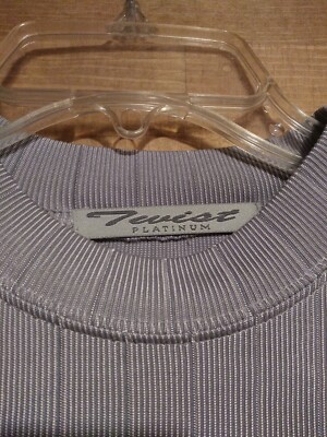 Twist Platinum Shirt Mens Large Gray Short Sleeve Shirt T Shirt Comfort Stretch