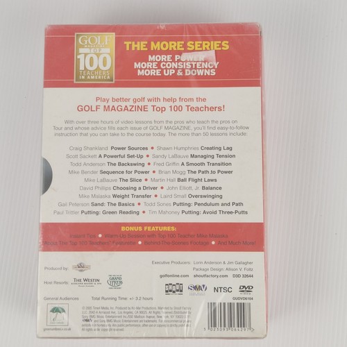 Golf Mag NTSC Top 100 Teachers In America3DVD set.More-Power-ConsistencyUp-NEW - Picture 2 of 3