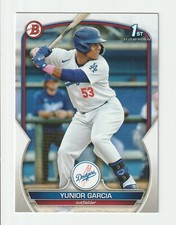 Yunior Garcia 1st Bowman RC 2023 Dodgers Rookie Outfielder🔥