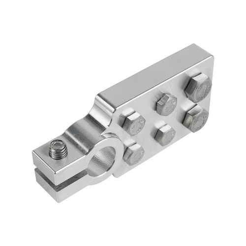 For SAE 6 Spot Battery Terminal Clamps Lead Car Audio Top Post Flat Lug Style - Picture 8 of 9