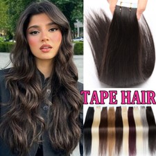 CLEARANCE 100 Real Remy Tape In Human Hair Extensions Skin Weft Full Head AAAAA