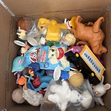 MIX Vintage Fast Food Toy Lot McDonald s BK Wendy s Disney Happy Meal 7LB BOX