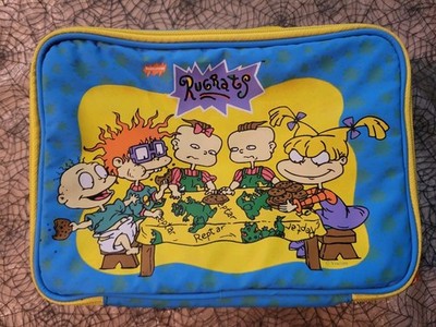 Vintage Rugrats Soft Zipper Bag Lunch Box Nickelodeon Viacom Aladdin Nicktoons