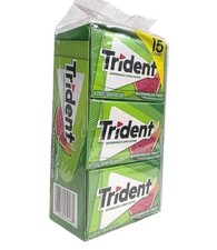 Trident Watermelon Twist Bubble Gum, 15 Packs, 14 Sticks Per Pack, 210 Sticks