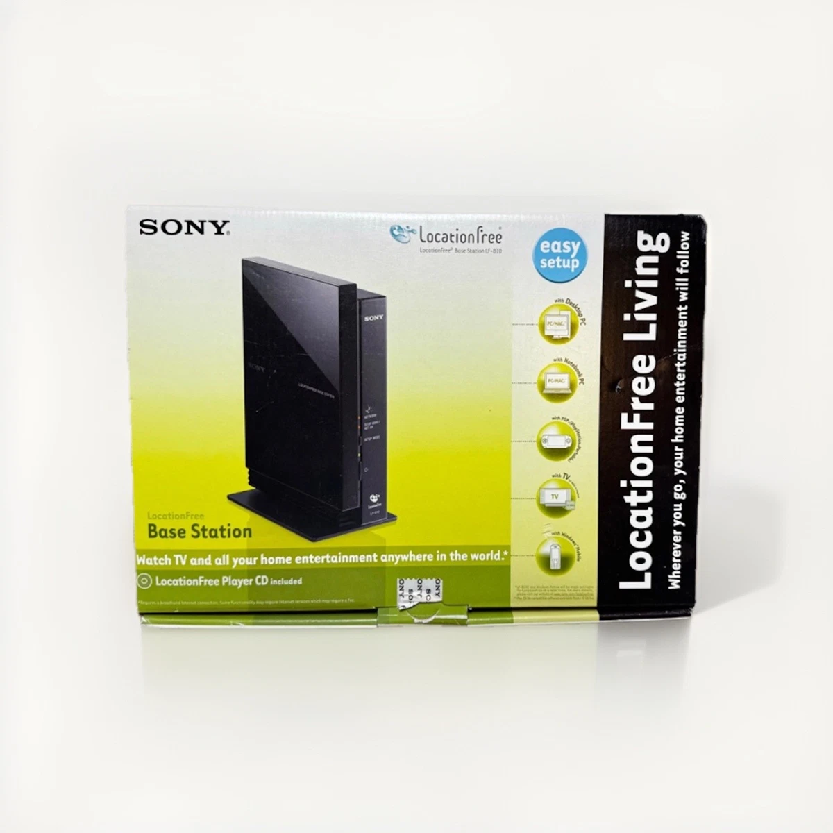新品未使用SONY LocationFree BaseStation LFV30 SONY VAIO LOCATIONFREE BASE STATION LF-V30 WATCH TV/DVR ANYWHERE