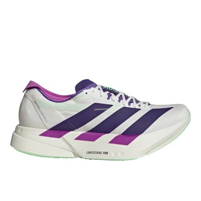 adidas Adizero Adios Pro 4 Running  Mens White Sneakers Athletic Shoes JR1656