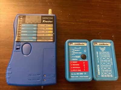 IDEAL LinkMaster Data Communications Cable Tester 62-200 Datacom Xtester Lot   