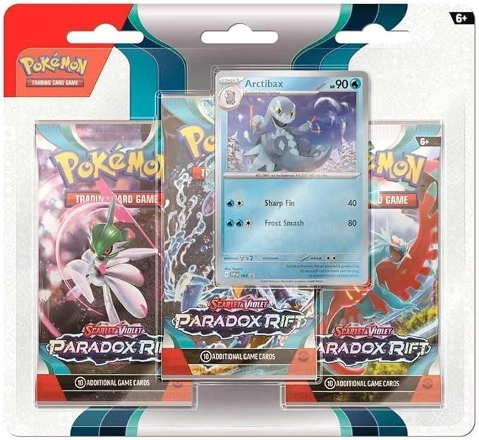 Pokémon TCG Paradox Rift 3 Pack Blister - Arctibax (FREE SHIPPING✔️)