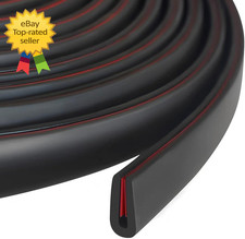 Rubber Edge Trim Self Adhesive U Channel Edge Protector Black 10Ft EPDM