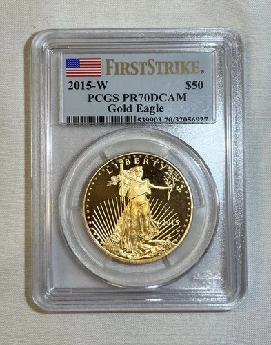 2015 W Gold Eagle 1 oz $50 First Strike PCGS PR70