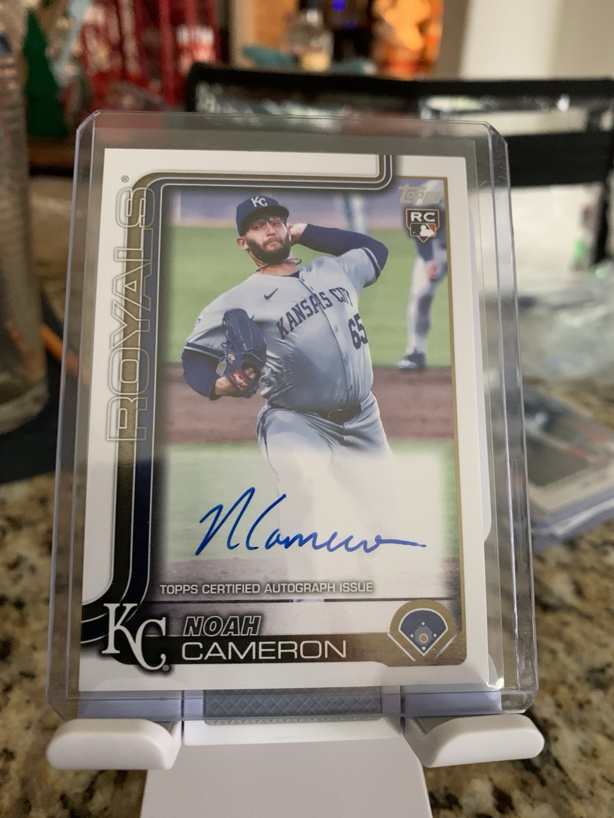 2025 Topps Update - Flagship Real One Auto Noah Cameron #US65 RC Royals