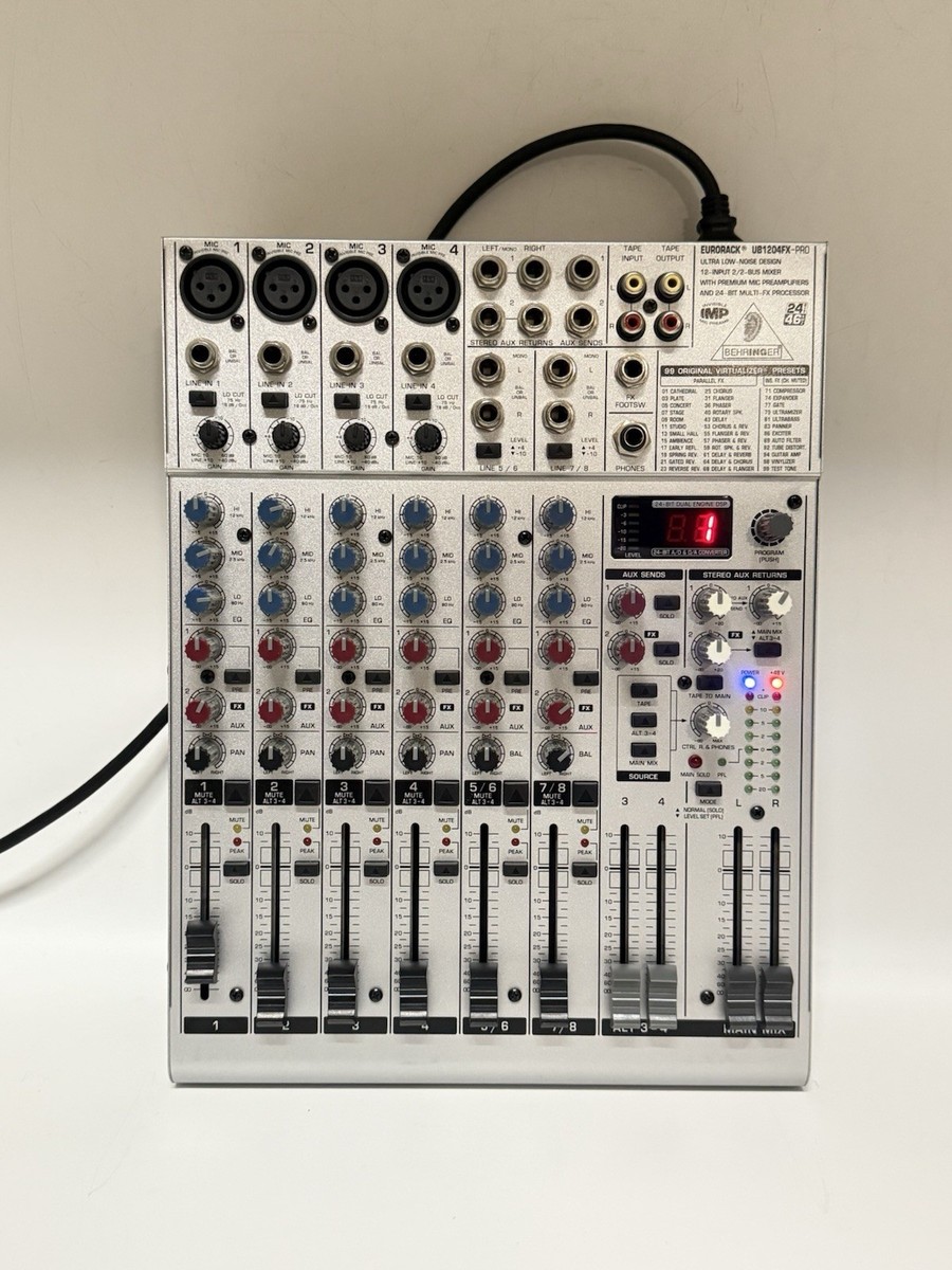 Behringer Eurorack Ub1204fx-pro 12 Channel Mixer for sale online