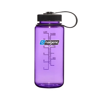 Nalgene 16 oz Wide Mouth Water Bottle Slim Cup Holder Size BPA Free Durable &