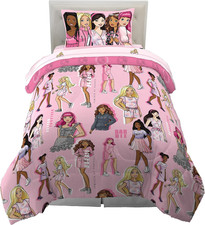 Barbie Barbiecore Bedding Super Soft Comforter and Sheet Set with Sham, 5 Piece