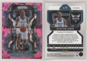 2021-22 Panini Prizm Pink Ice Prizm Scottie Lewis #287 Rookie RC