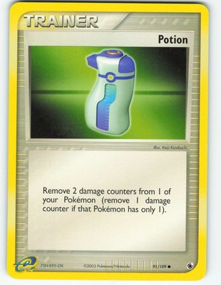 Potion - 91/109 Ruby & Sapphire - Pokémon TCG - 2003