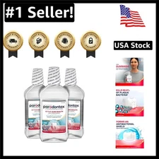 Mint Flavor Active Gum Health Mouthwash - 3 Pack, Antiplaque & Freshness