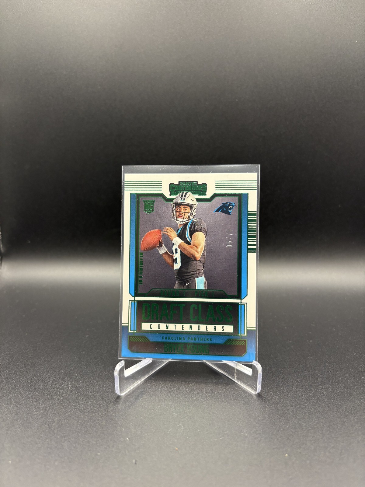 2023 Contenders Draft Class Contenders BRYCE YOUNG #3 Green #/75 PANTHERS