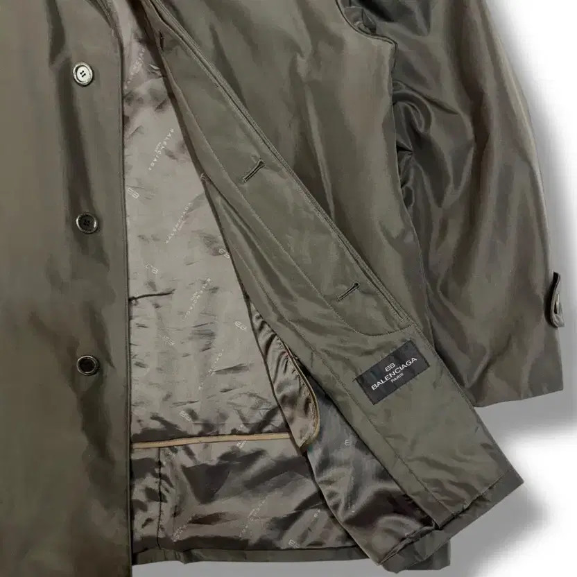 Balenciaga Casual Khaki Mac Coat, XL, 9/10 Condition thumbnail 2