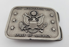 Vintage Bicentennial Belt Buckle by Siskiyou A-24 1776 - 1976