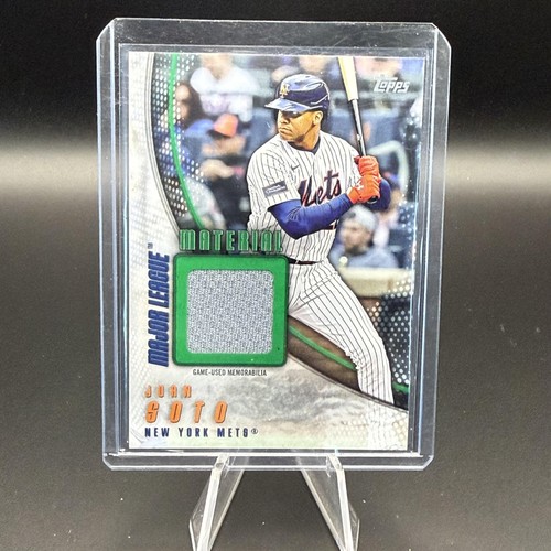 Juan Soto [Green] #MMU-JSO 2025 Topps Update Major League Materials card