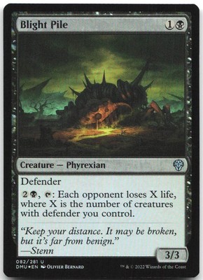 Blight Pile 82 Uncommon Dominaria United Magic: The Gathering Foil Near Mint