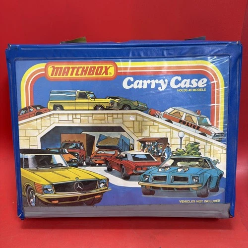 VINTAGE MATCHBOX CARRY CASE HOLDS 48 MODELS ~ 4 TRAYS & CARS 🚙