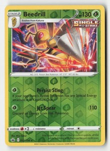 Beedrill 003/198 Chilling Reign Reverse Holo Rare