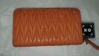 Miu Miu Matelasse Quilted Leather Orange Zip Around Long Wallet — photo 2