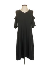 H By Halston Women Black Casual Dress XS Petites