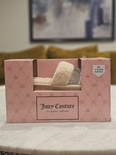 Juicy Couture Womens Slippers Bling Beige Size 9.5/10.5 NEW IN BOX