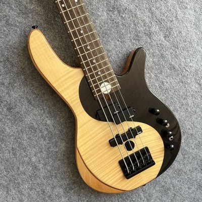 24 Frets 5-string Butterfly Bass Split Style, Yin Yang Face Body, Alder Pro Bass