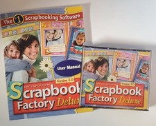 Art Explosion Scrapbook Factory Deluxe 3.0 Software Computer Photo Editor